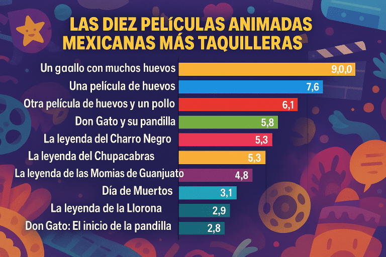 Las películas mexicanas más taquilleras