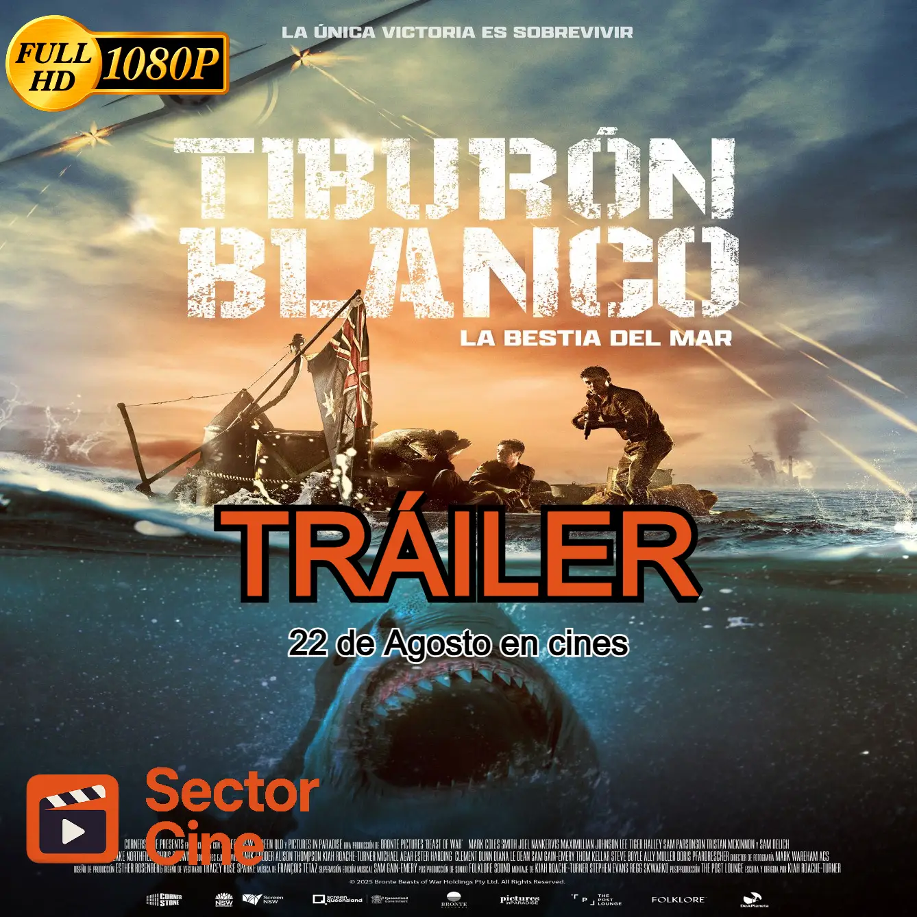Tiburon Blanco la bestia del mar Tráiler oficial en español y fecha de estreno