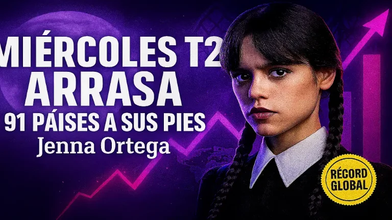 Miércoles temporada 2 arrasa en netflix y bate récords