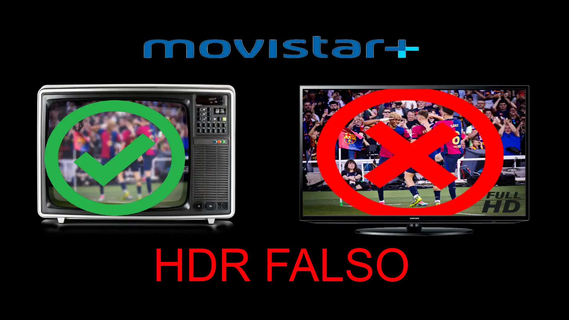 Movistar+ retransmite partidos de la liga con HDR falso