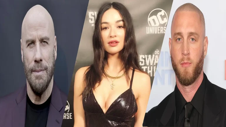 John Travolta, Crystal Reed y Chet Hanks en Ed, película de ia asesina