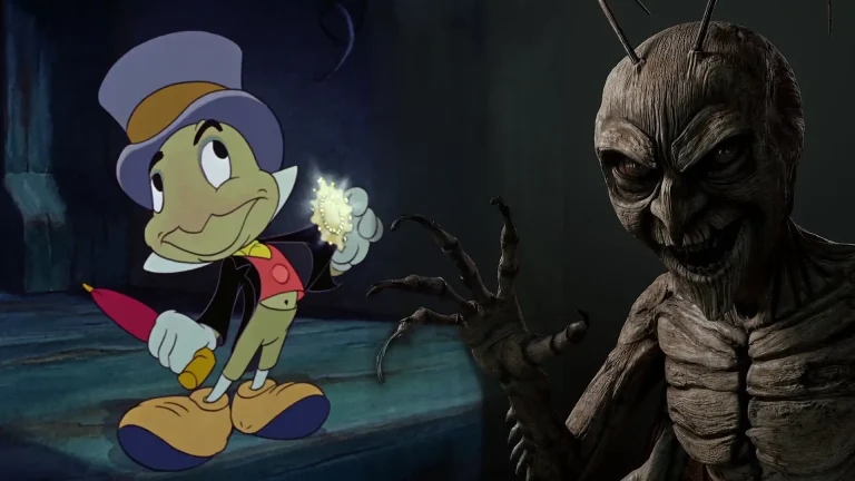 Pepito Grillo en película de terror Pinocchio Unstrung
