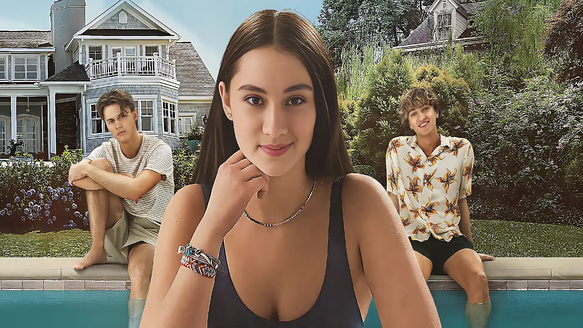 El veranos en que me enamoré póster con los protagonistas