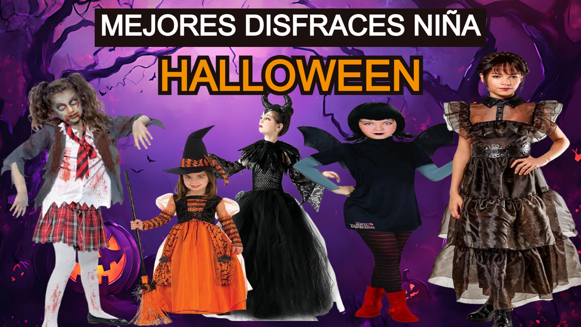 Mejores disfraces de niña para halloween, bonitos y baratos
