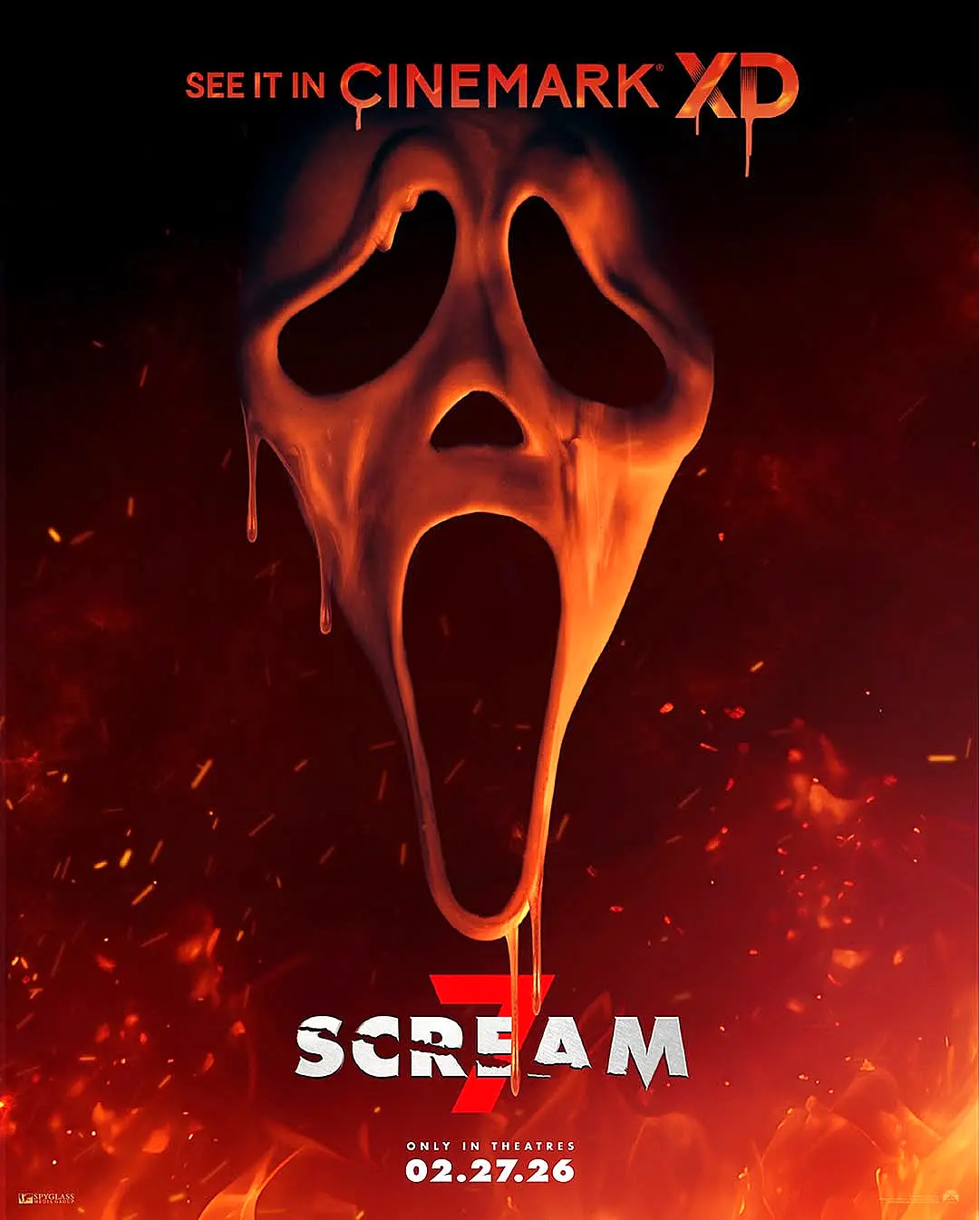 Cartel de Scream 7 con título en español