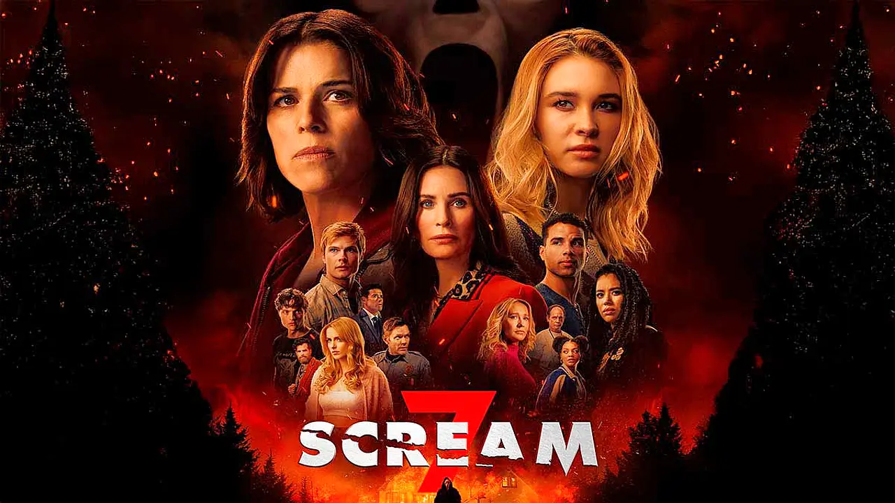 Neve Campbell en el cartel promocional de Scream 7
