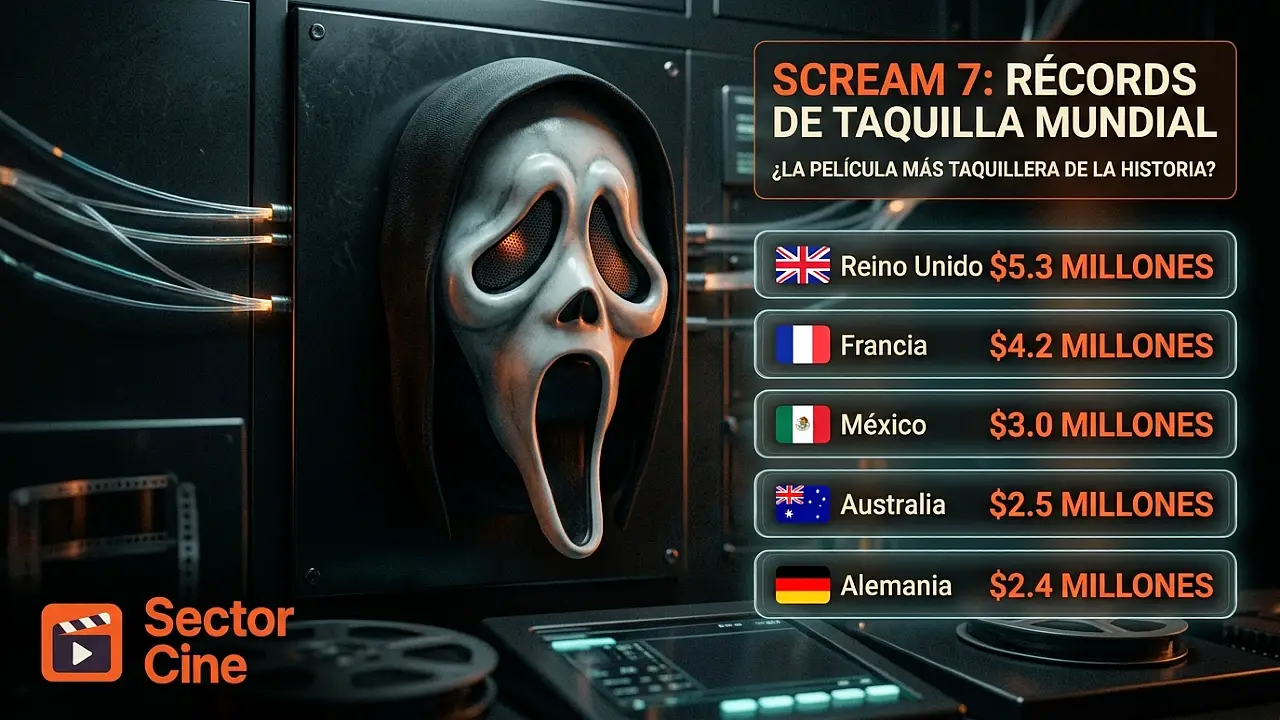 Resultados taquilla scream 7 por países